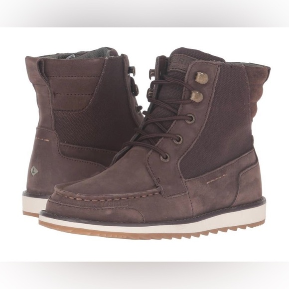 SPERRY DOCKYARD BOOT oiled leather and canvas - Picture 1 of 11